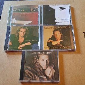 Michael Bolton CD Lot - Five Albums - Brown, Green, Gold, White